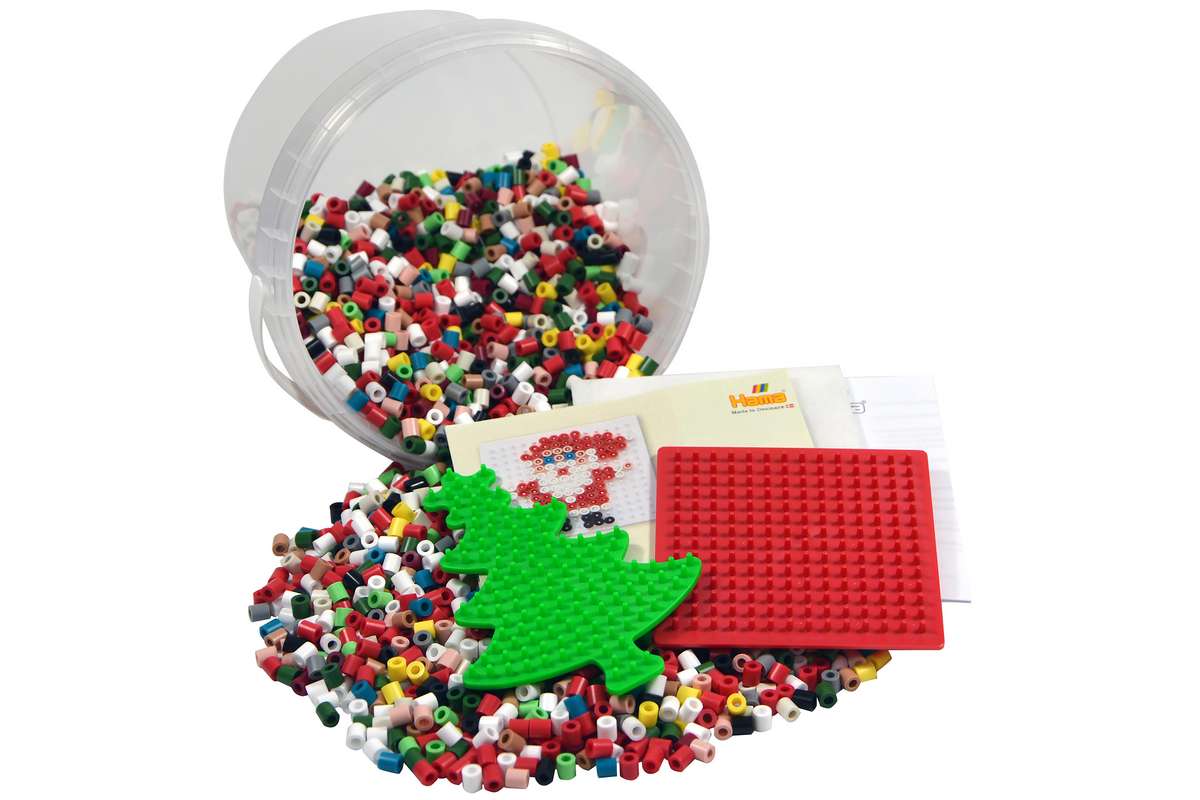 Hama midi perler 4000stk +2 stiftplader, Jul
